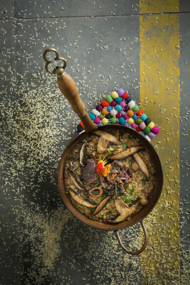 Risotto De Hongos Y Osobuco