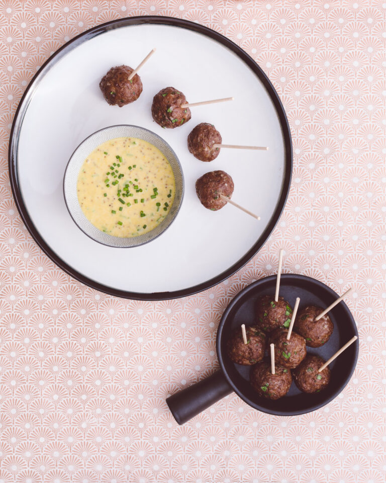 Albóndigas Con Salsa De Miel Y Mostaza Por El Recetario