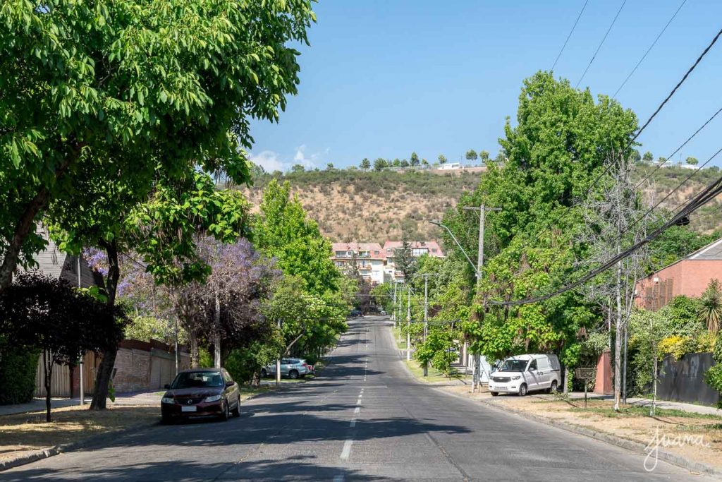 Calle residencial del barrio