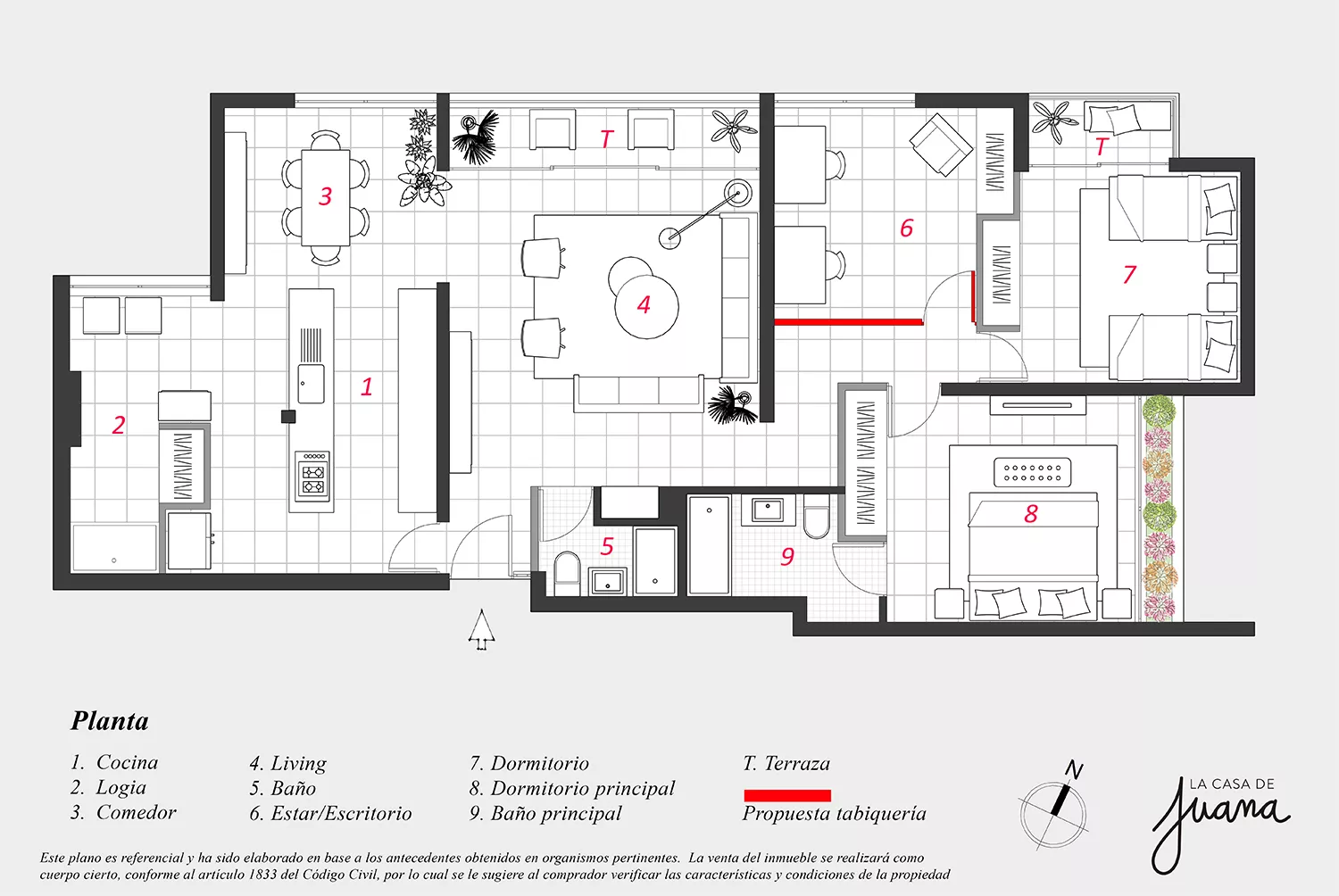 Piso Arquitecto Larraín Bravo
