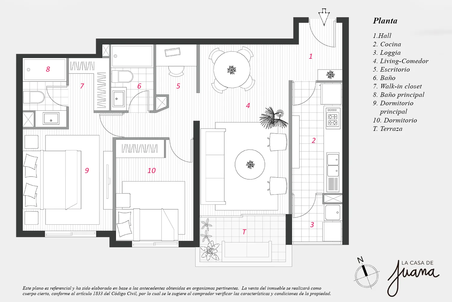 Piso Ángel Cruchaga Santa Maria