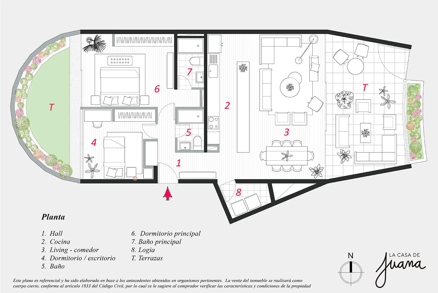 Piso Camino Turístico